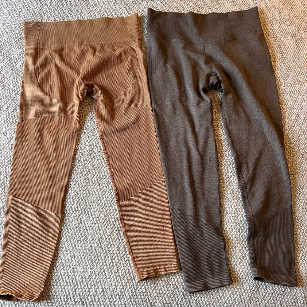 JoyLab women’s  Tan and Brown Leggings Set large